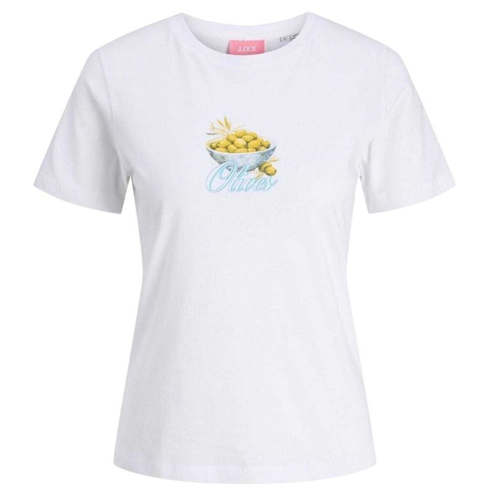 JJXX Womens/Ladies Olive Drupe T-Shirt / White